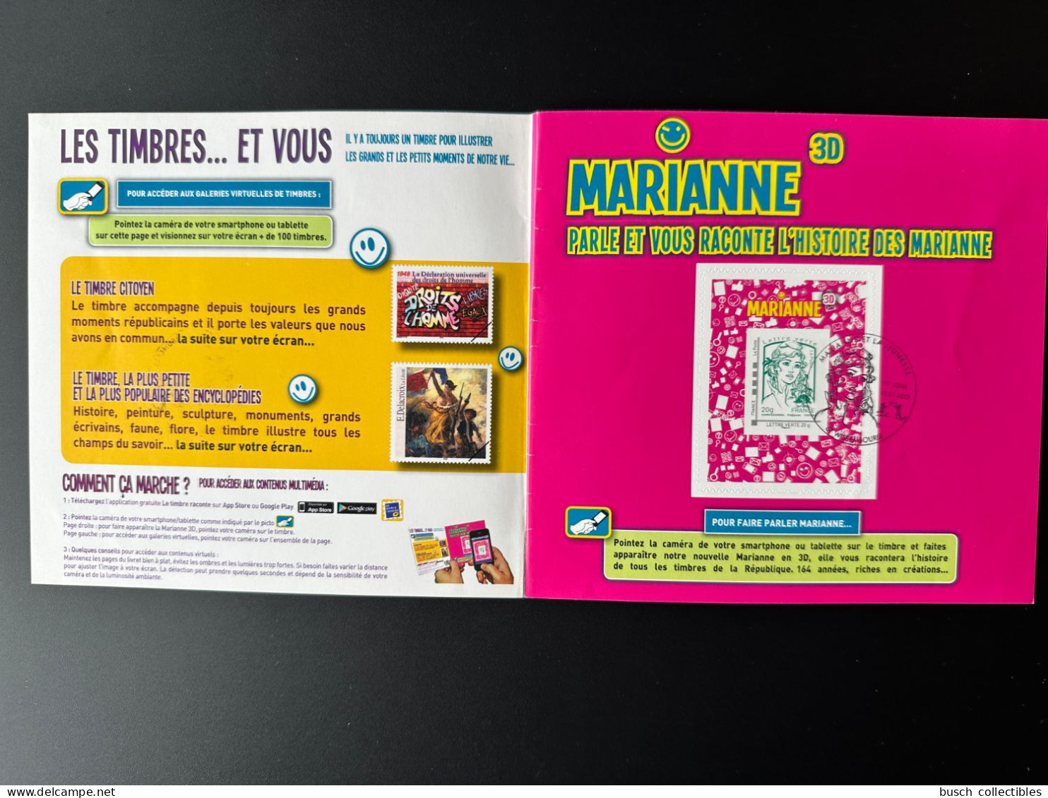 France 2013 - YT Adhésif N°894A Oblitéré Used Collector Marianne 3D Ciappa Les Timbres... Et Vous Lettre Verte - Collectors