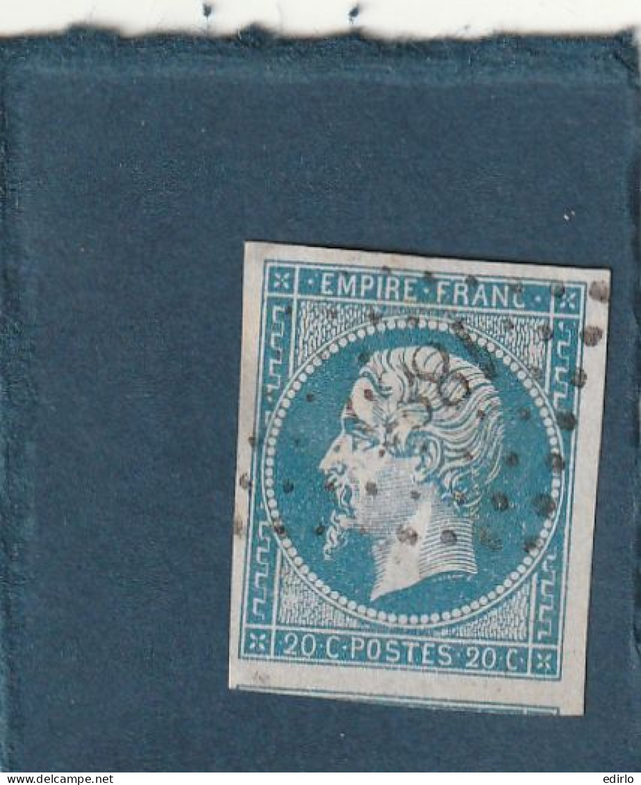 ///   FRANCE /// N° 14 Bleu 20cts  Bleu  Clair Bel Exemplaire - 1853-1860 Napoléon III.