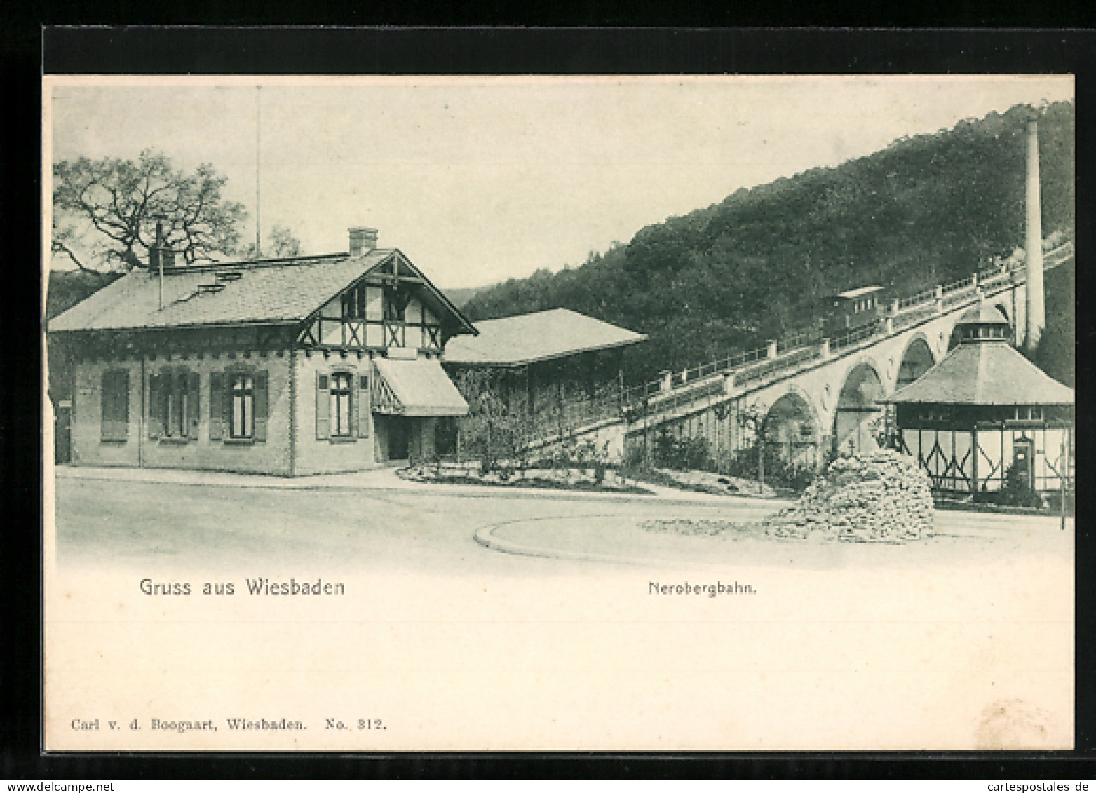 AK Wiesbaden, Station Der Nerobergbahn  - Sonstige & Ohne Zuordnung