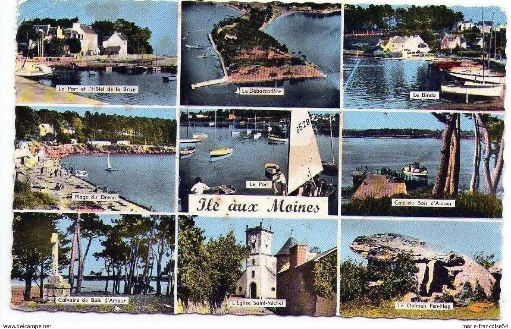 ILE AUX MOINES - Multivues - Port, Le Bindo, Le Débarcadère, Hotel De La Brise, Plage Du Drenn - Ile Aux Moines