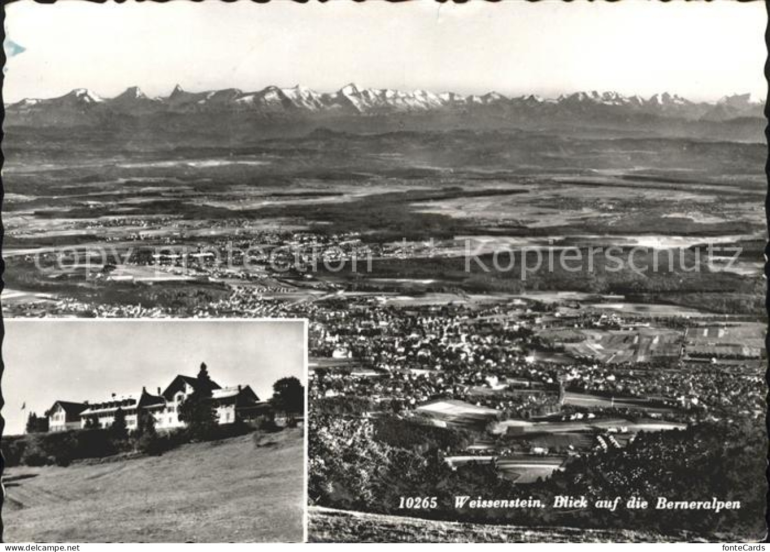 11935227 Weissenstein SO Hotel Kurhaus Weissenstein Panorama Mit Berner Alpen We - Autres & Non Classés