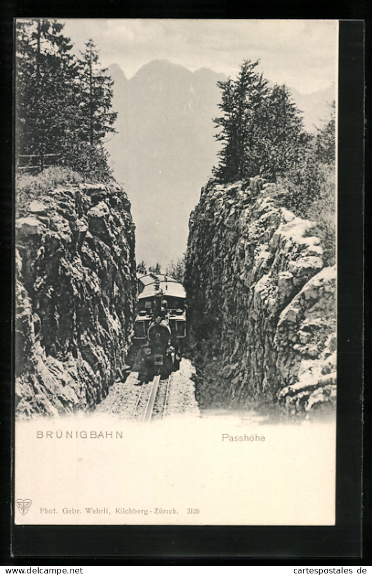AK Brünig, Die Brünigbergbahn, Passhöhe  - Other & Unclassified