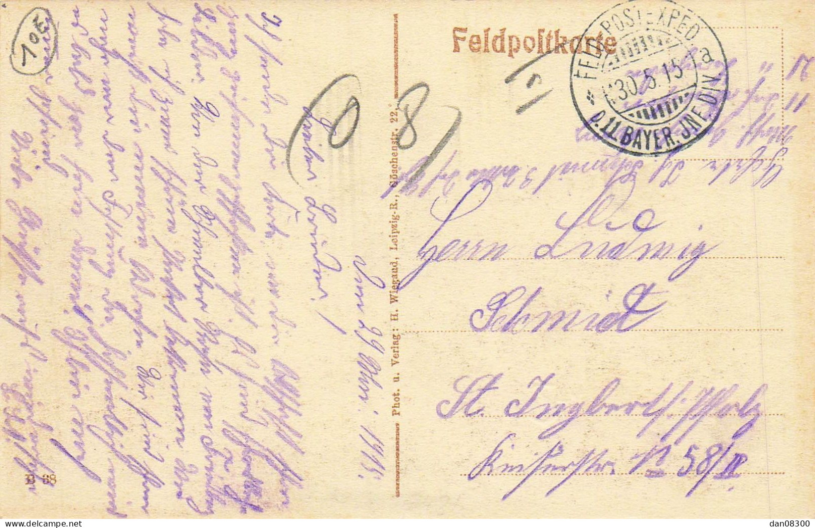 08  FELDZUG 1914/15 RETHEL FRANKREICH CARTE ALLEMANDE - Rethel