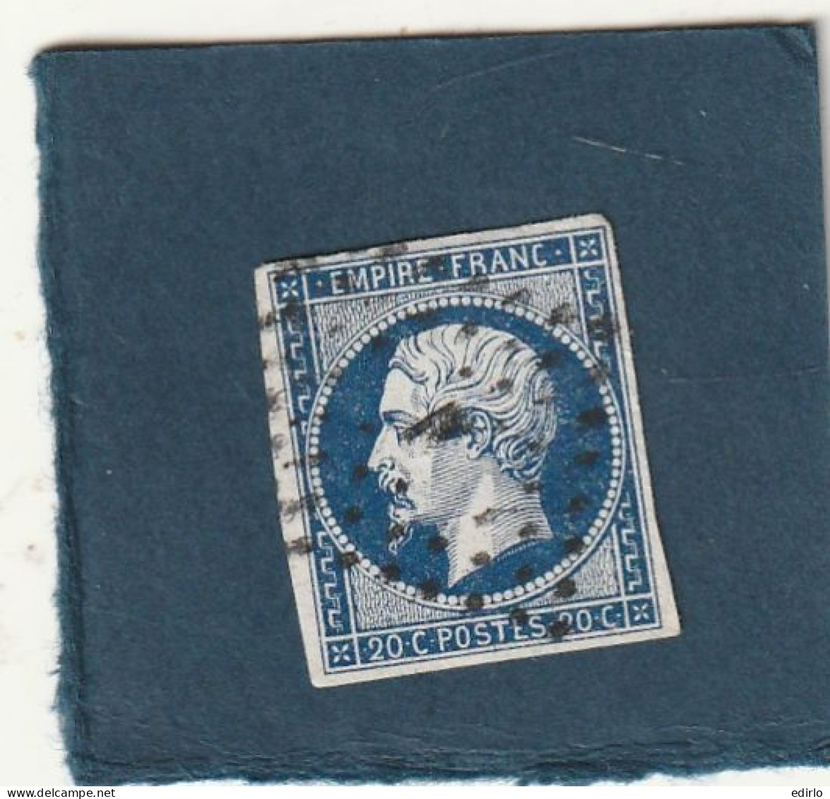 ///   FRANCE /// N° 14 Bleu 20cts  Bleu   Très Foncé - 1853-1860 Napoleon III