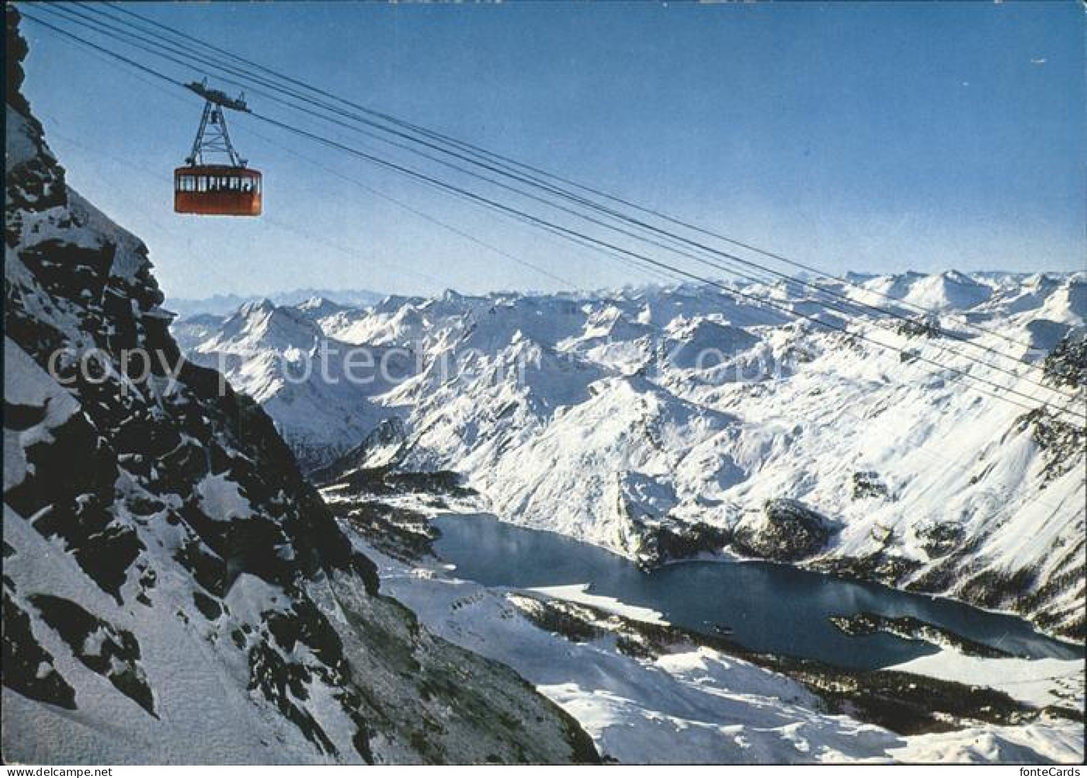 11929277 Silvaplana GR Seilbahn Mit Silsersee Corvatsch Silvaplana - Altri & Non Classificati