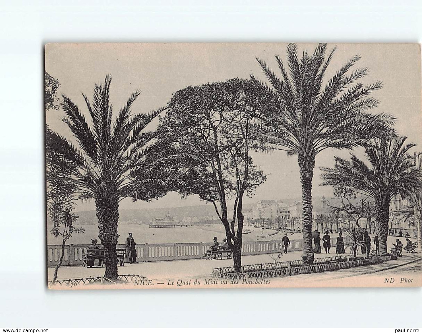 CANNES : Le Quai Du Midi Vu Des Ponchettes - Très Bon état - Cannes