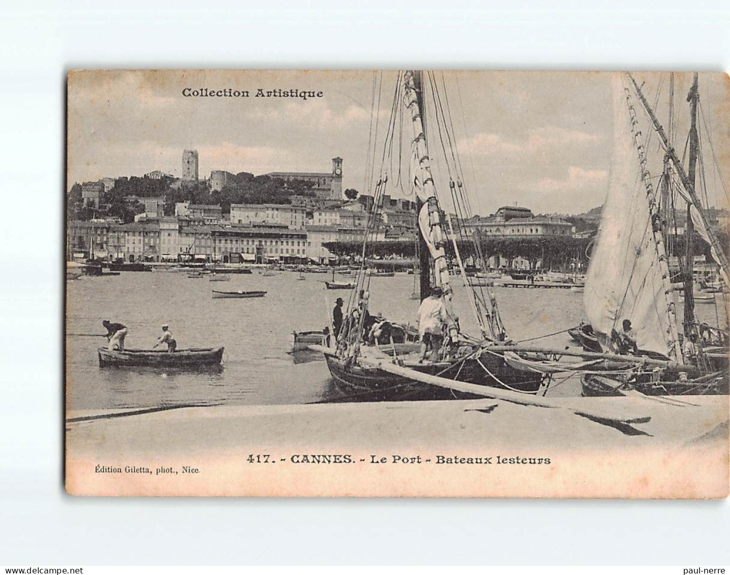 CANNES : Le Port, Bateaux Lesteurs - Très Bon état - Cannes