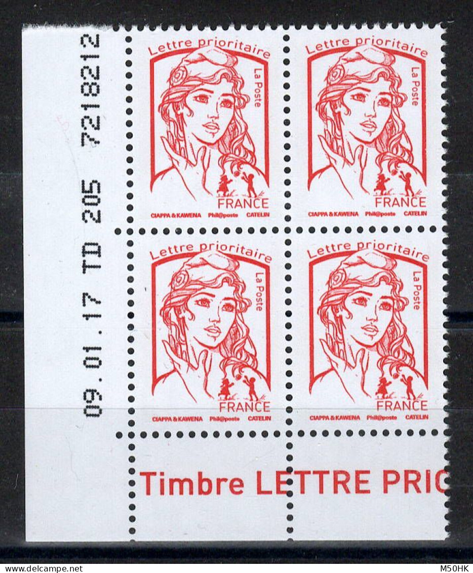 Coin Daté - YV 5016 N** MNH Luxe En Coin Daté Complet Du 09.01.17 - 2010-2019