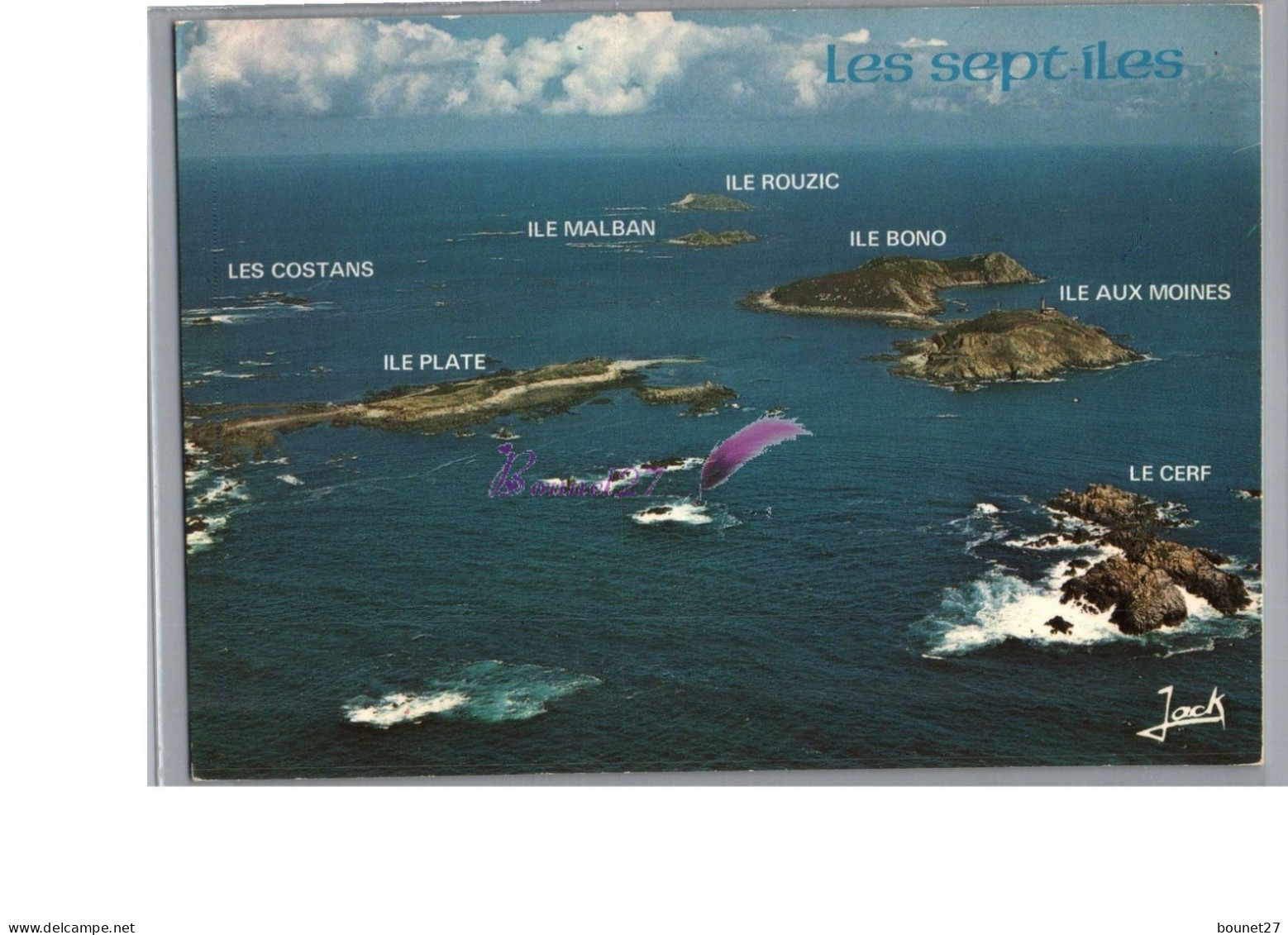 LES SEPTS ILES 22 - Vue Aérienne De L'Archipel Costans Plate Malban Rouzic Bono Aux Moines Cerf - Sonstige & Ohne Zuordnung