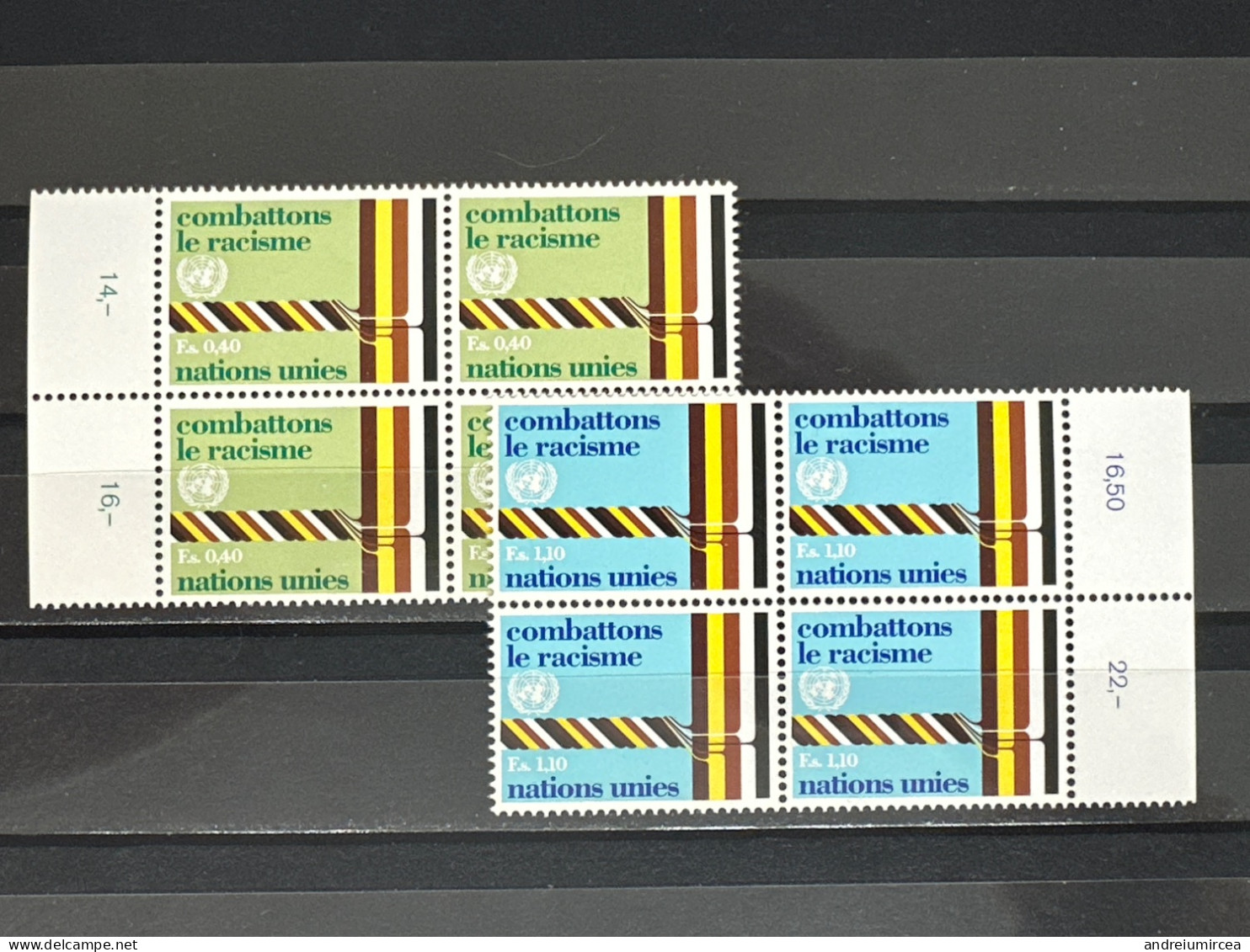 Nations Unies Genève MNH Combattons Le Racisme - Unused Stamps