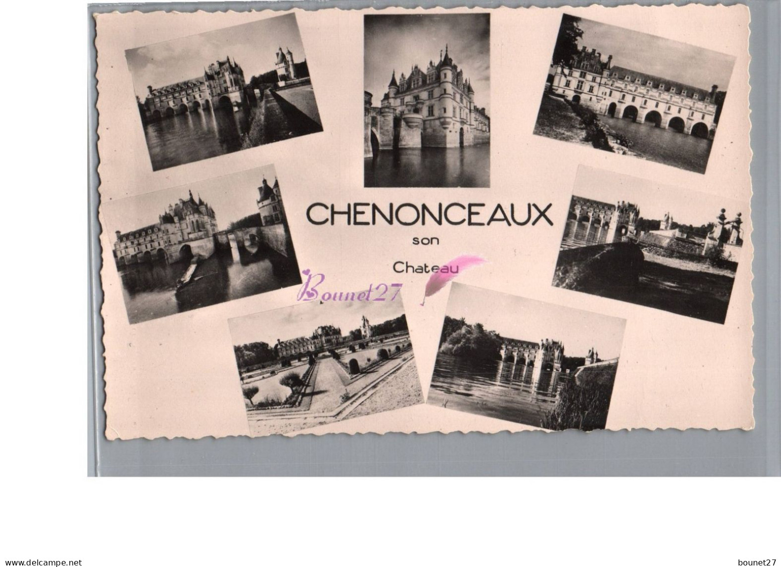 CHENONCEAUX 37 - Le Château Vue D'ensemble Carte Vierge - Chenonceaux