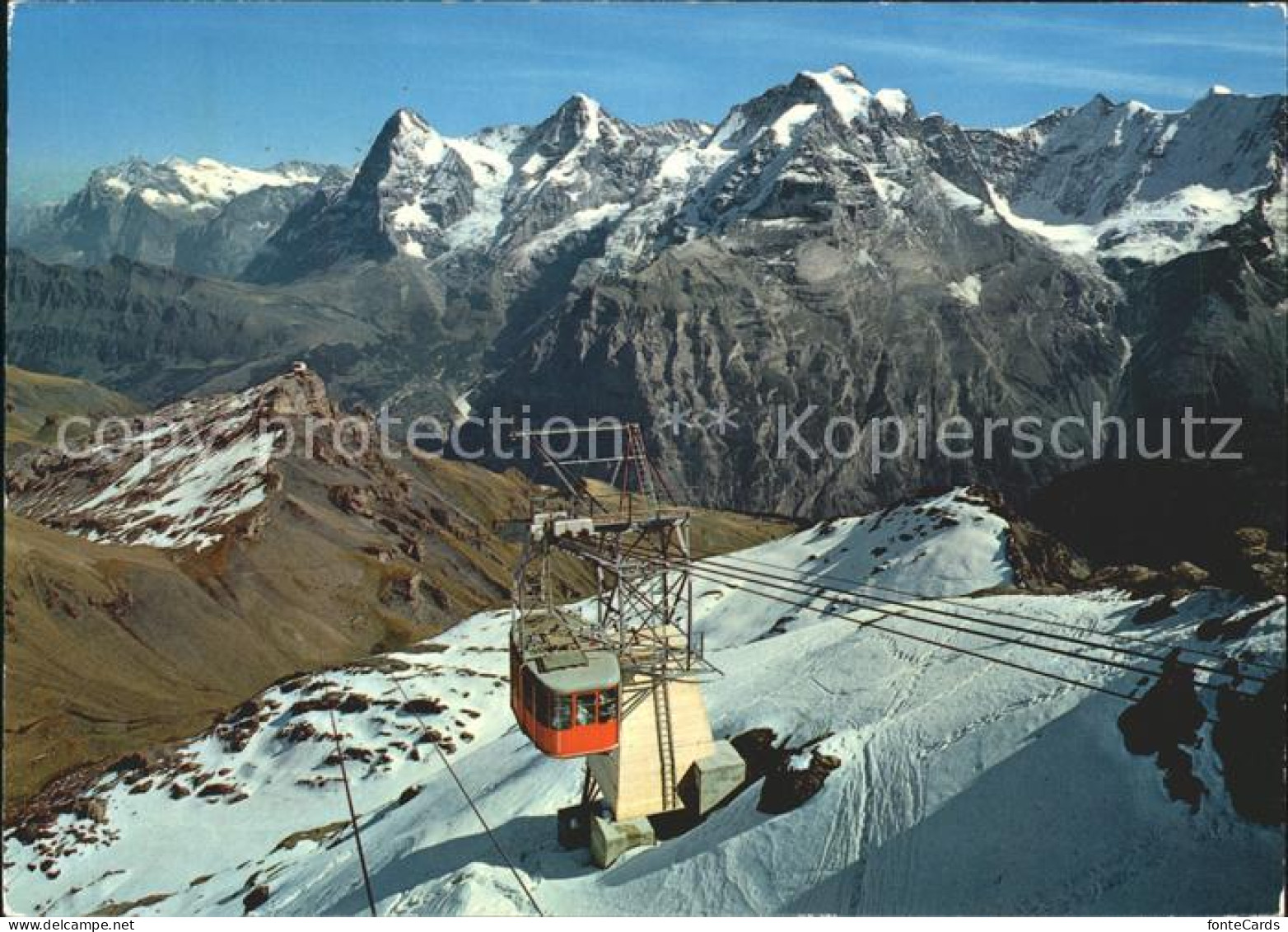 11909557 Muerren BE Schilthornbahn Gipfelstation Drehrestaurant Wetterhorn Eiger - Autres & Non Classés