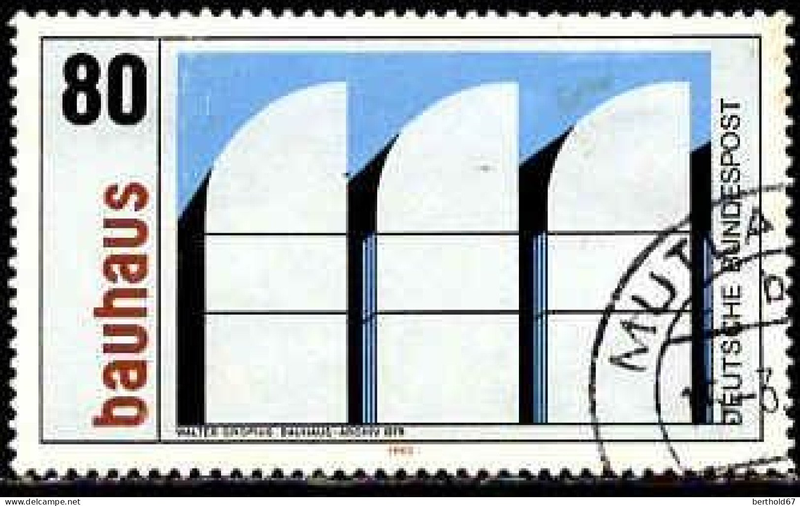 RFA Poste Obl Yv: 998 Mi:1166 Bauhaus Walter Gropius (TB Cachet Rond) (Thème) - Andere & Zonder Classificatie