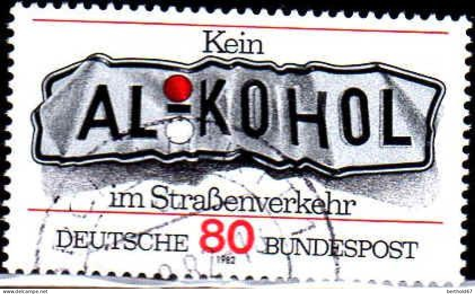 RFA Poste Obl Yv: 977 Mi:1145 Kein Alkohol Im Straßenverkehr (Beau Cachet Rond) (Thème) - Unfälle Und Verkehrssicherheit