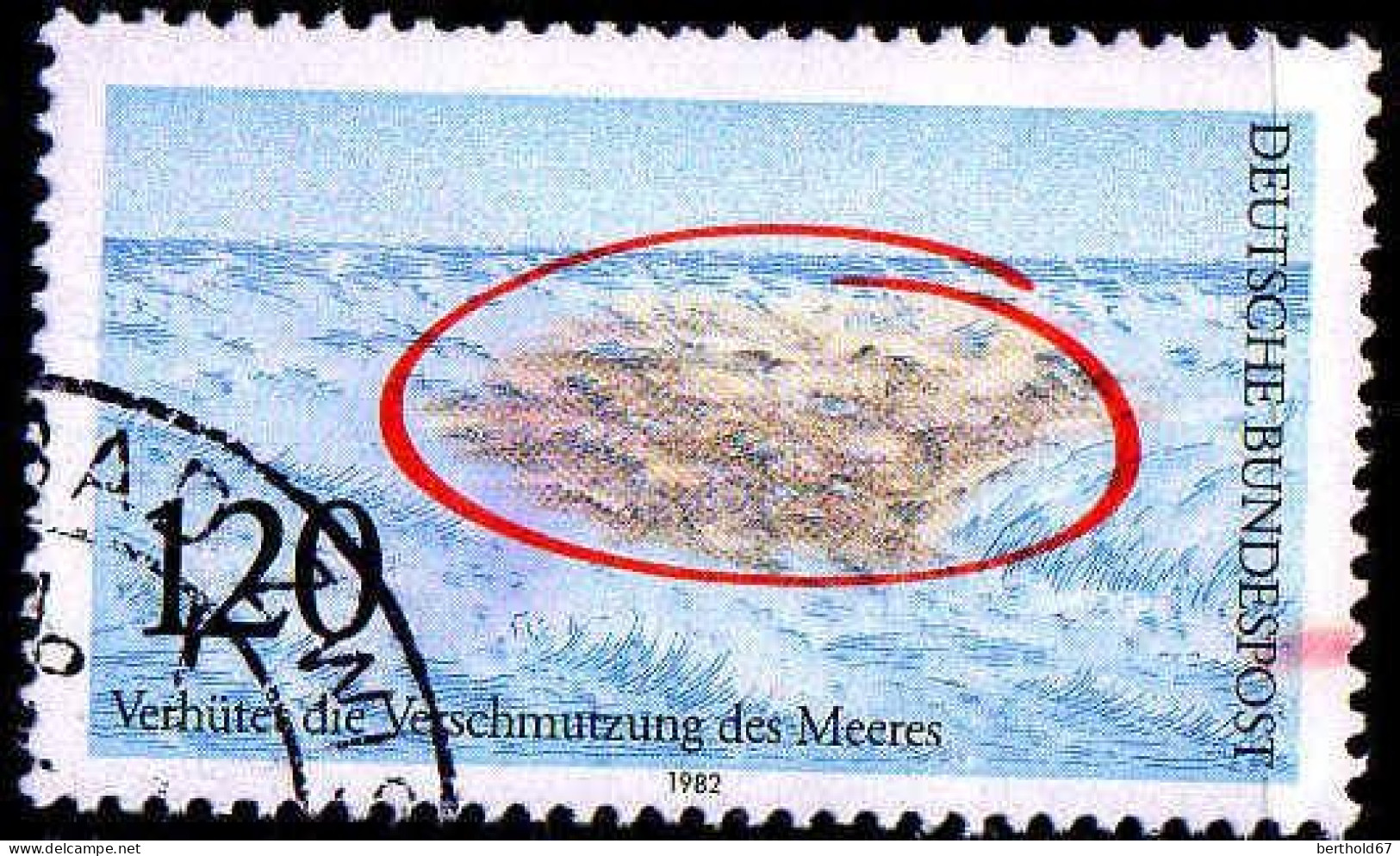 RFA Poste Obl Yv: 976 Mi:1144 Verhütet Die Verschmutzung Des Meeres (Beau Cachet Rond) (Thème) - Protection De L'environnement & Climat