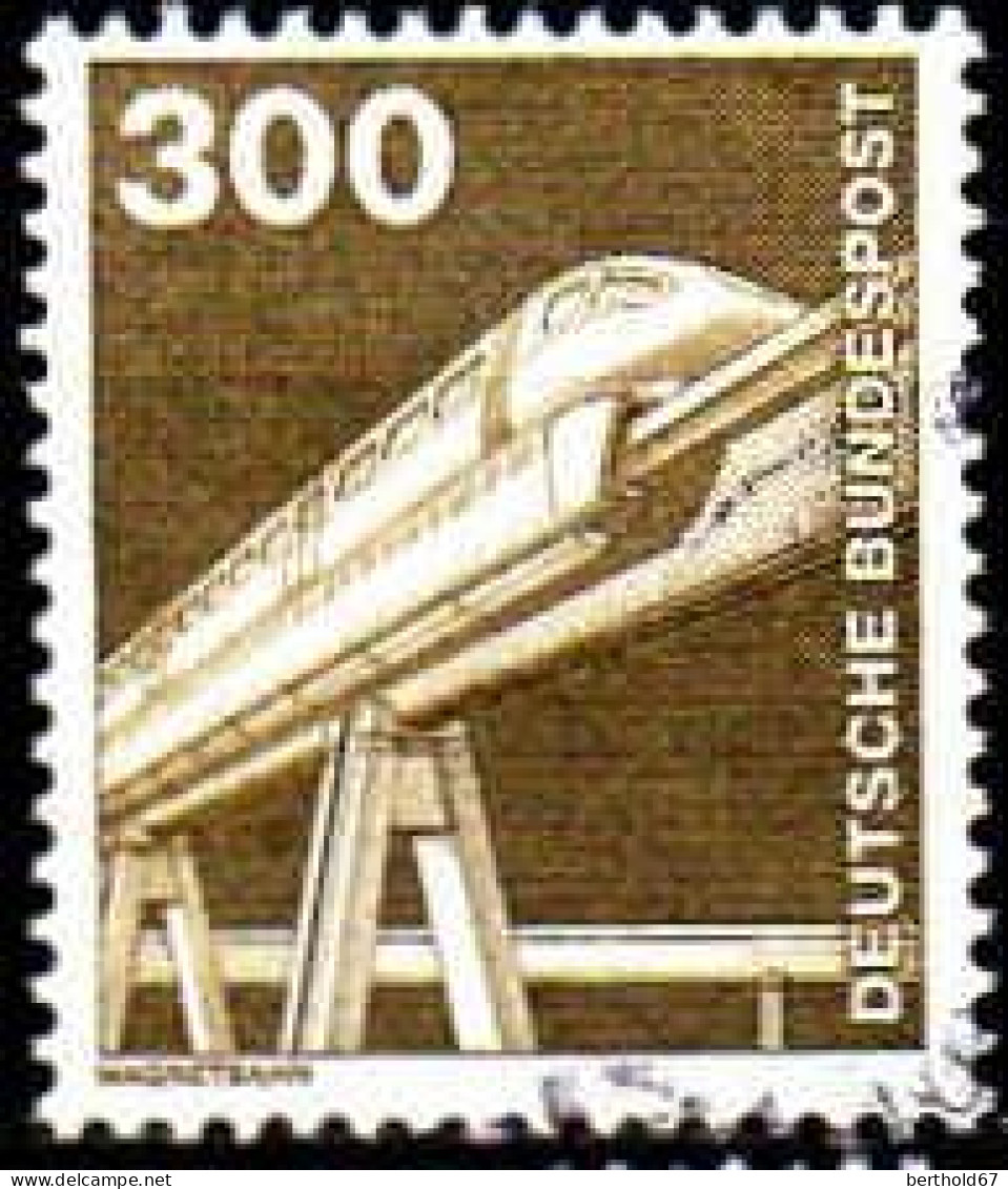 RFA Poste Obl Yv: 968 Mi:1138 Magnetbahn (Obli. Ordinaire) (Thème) - Trenes