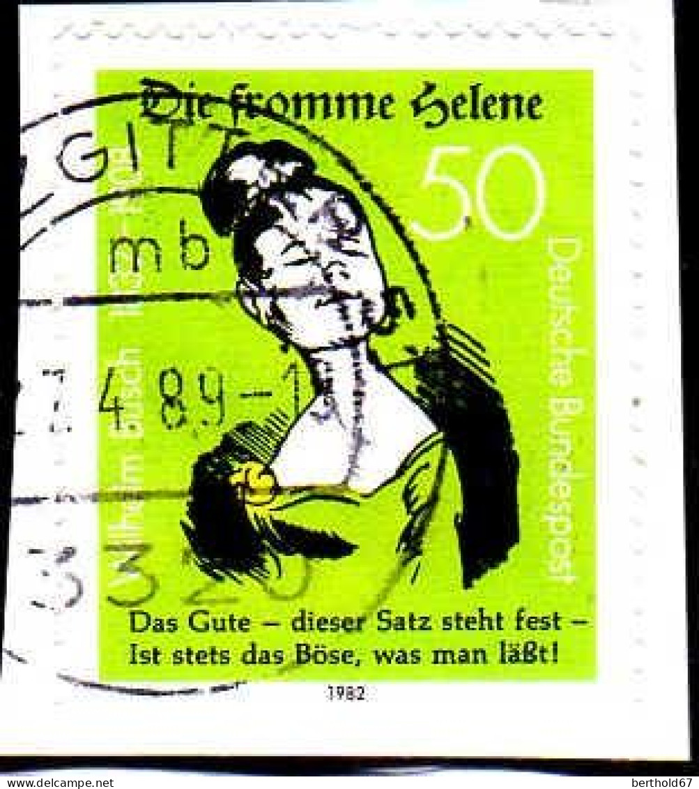 RFA Poste Obl Yv: 961 Mi:1129 Wilhelm Busch Die Fromme Helene (TB Cachet Rond) (Thème) - Writers