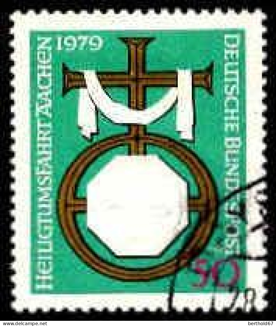 RFA Poste Obl Yv: 863 Mi:1017 Heiligtumsfahrt Aachen (Beau Cachet Rond) (Thème) - Christendom