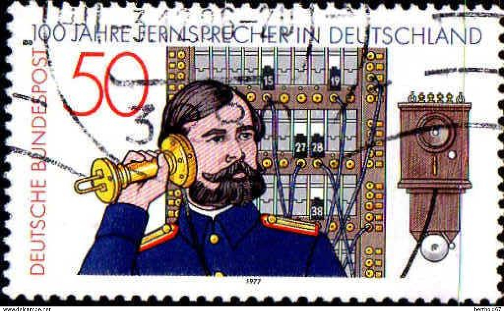 RFA Poste Obl Yv: 794 Mi:947 Fernsprecher In Deutschland (cachet Rond) (Thème) - Télécom