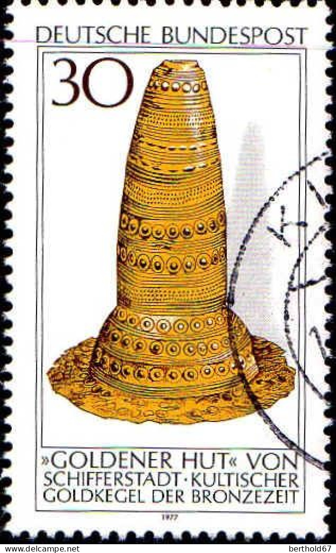 RFA Poste Obl Yv: 790 Mi:943 Goldener Hut Von Schifferstadt (Beau Cachet Rond) (Thème) - Archéologie