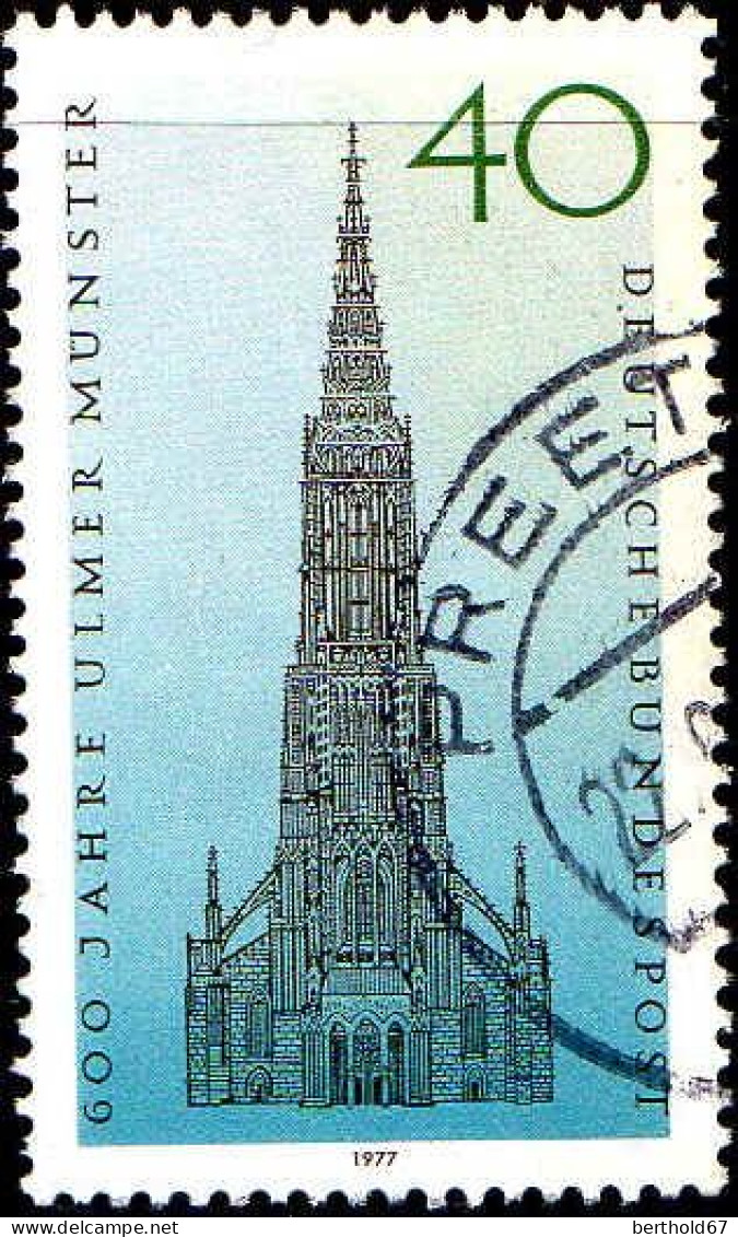 RFA Poste Obl Yv: 784 Mi:937 Ulmer Münster (TB Cachet Rond) (Thème) - Eglises Et Cathédrales