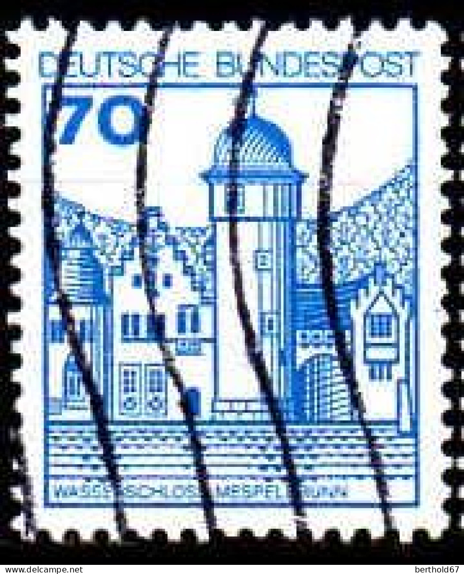 RFA Poste Obl Yv: 765A Mi:918A1 Wasserschloss Mespelbrunn (Lign.Ondulées) (Thème) - Castles