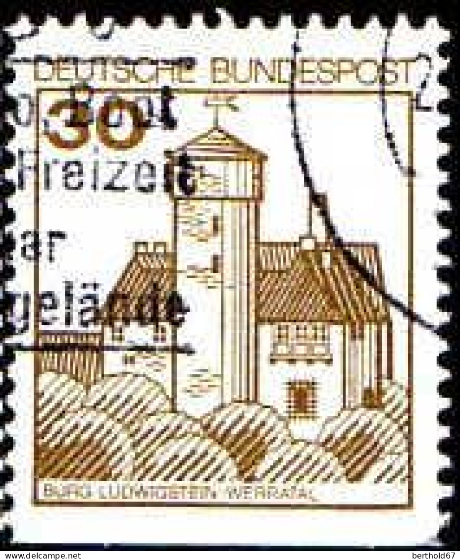 RFA Poste Obl Yv: 763b Mi:914CI/DI Burg Ludwigstein-Werratal (Belle Obl.mécanique) Non-dentelé Bas (Thème) - Châteaux
