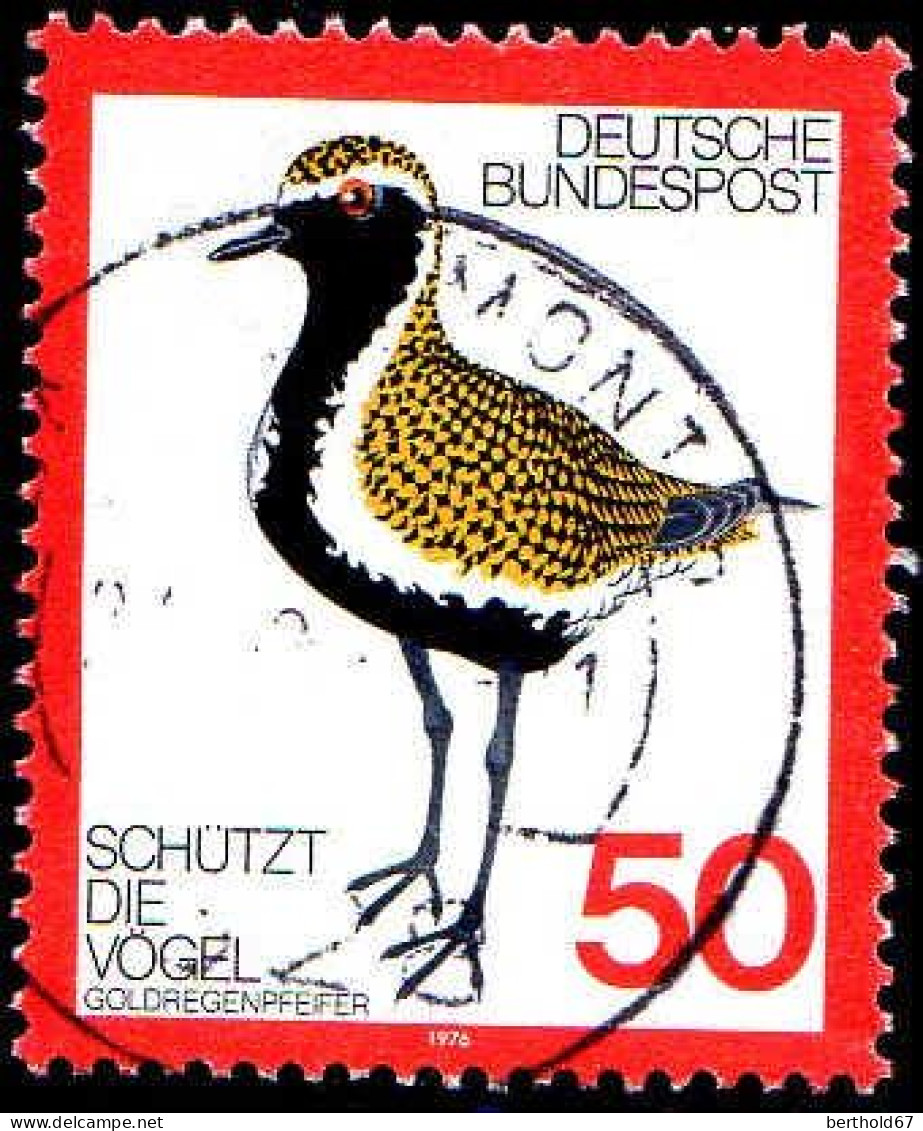 RFA Poste Obl Yv: 750 Mi:901 Schützt Die Vögel Goldregenpfeiffer (cachet Rond) (Thème) - Altri & Non Classificati