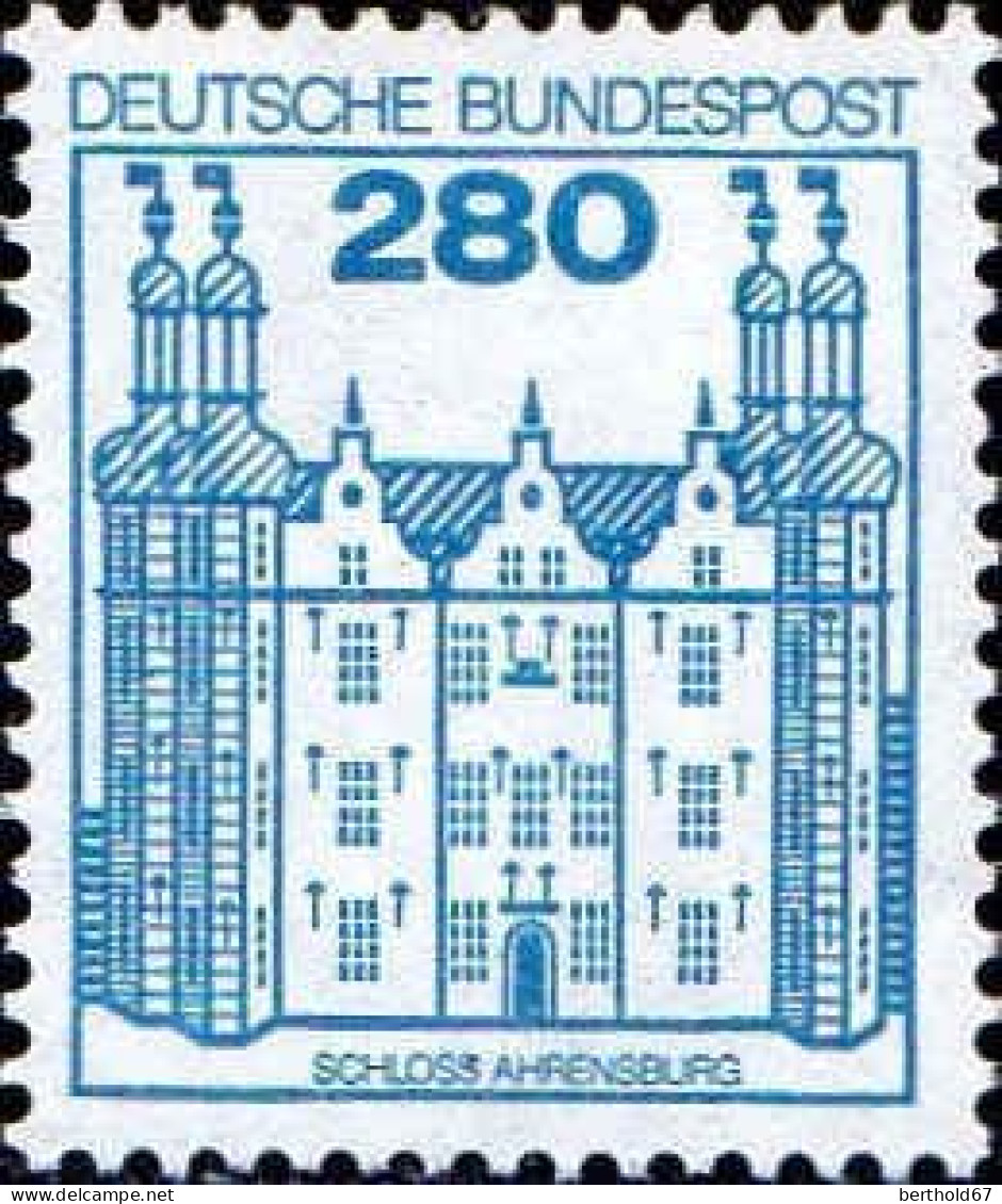RFA Poste N** Yv: 975 Mi:1142A1 Schloss Ahrensburg (Thème) - Schlösser U. Burgen