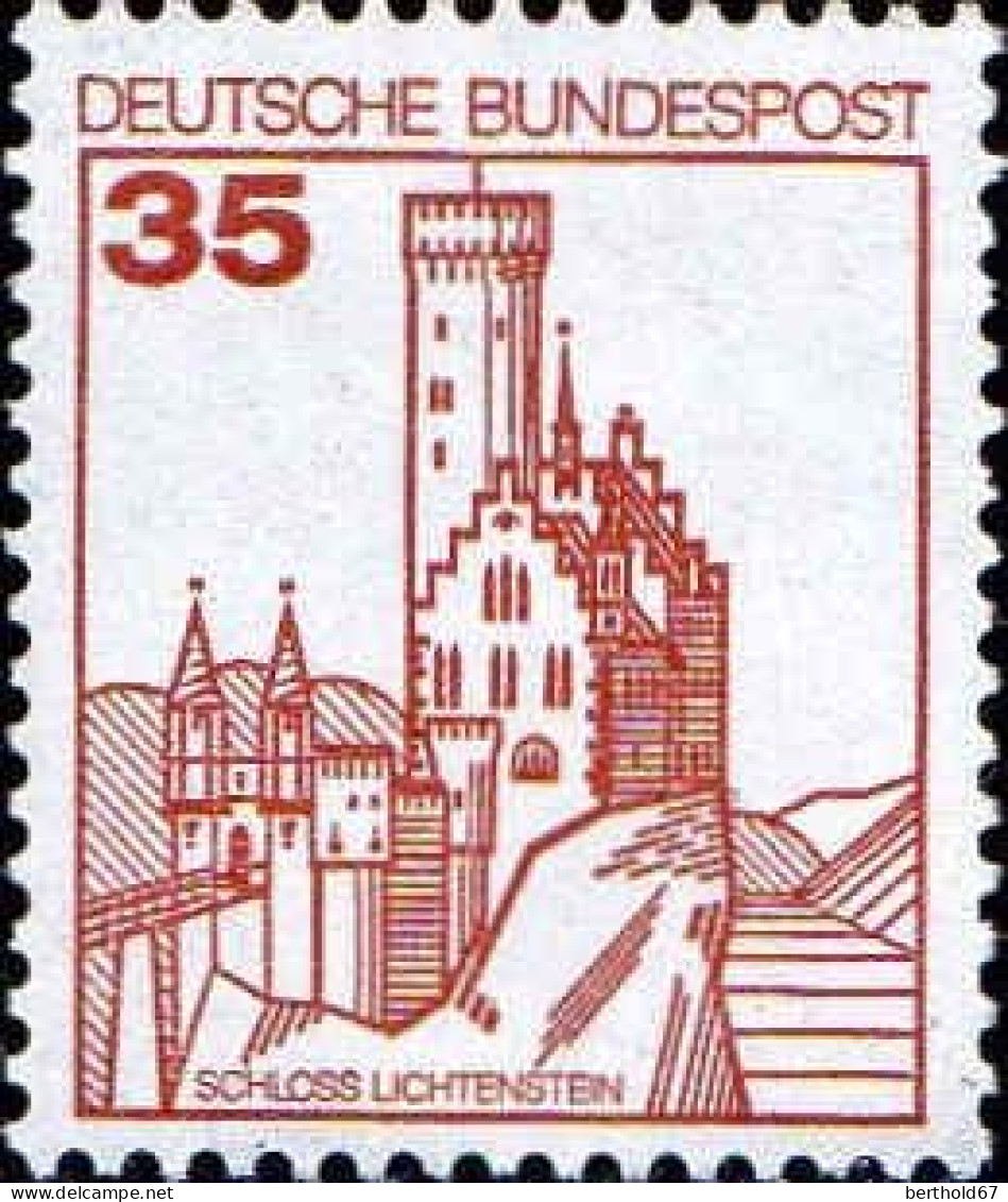 RFA Poste N** Yv: 969 Mi:1139A1 Schloss Lichtenstein (Thème) - Schlösser U. Burgen
