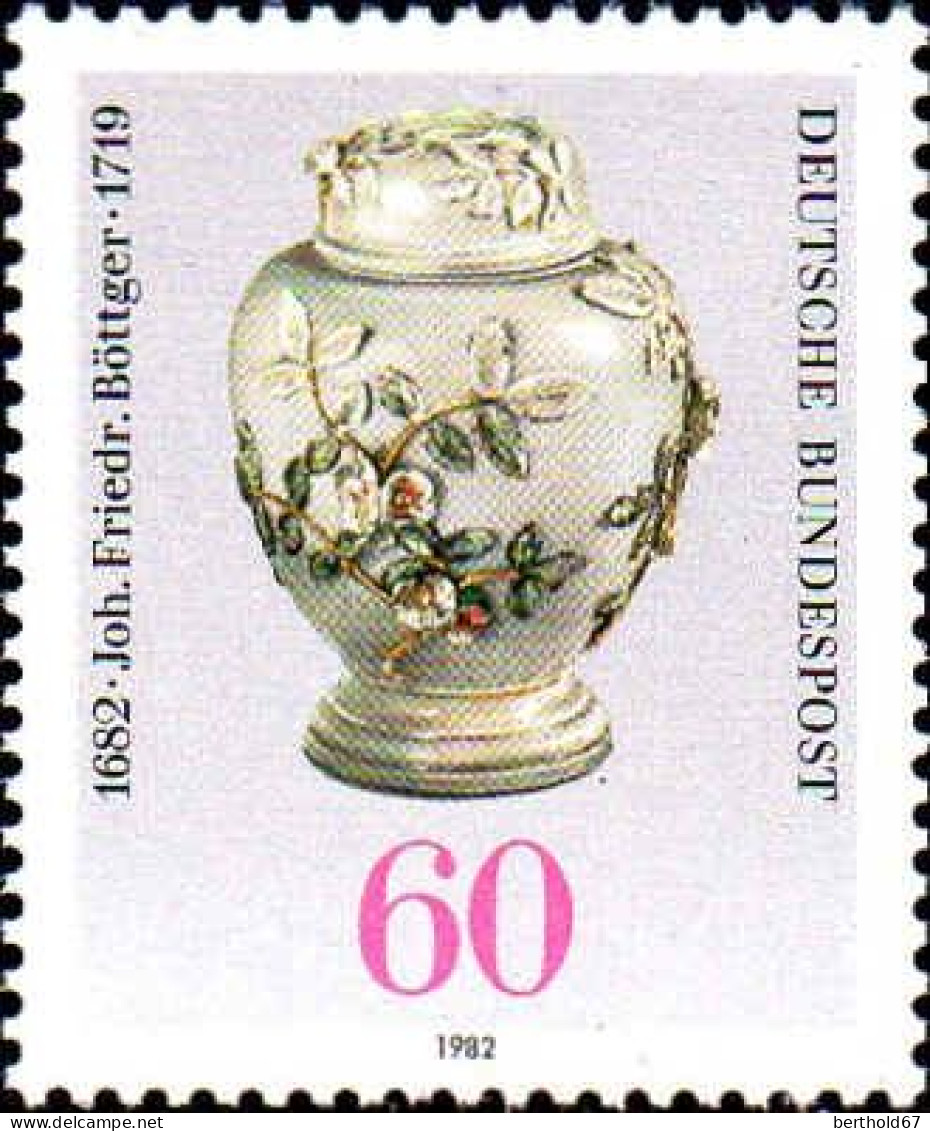 RFA Poste N** Yv: 950 Mi:1118 Johann Friedrich Böttger Porcelaine (Thème) - Porselein