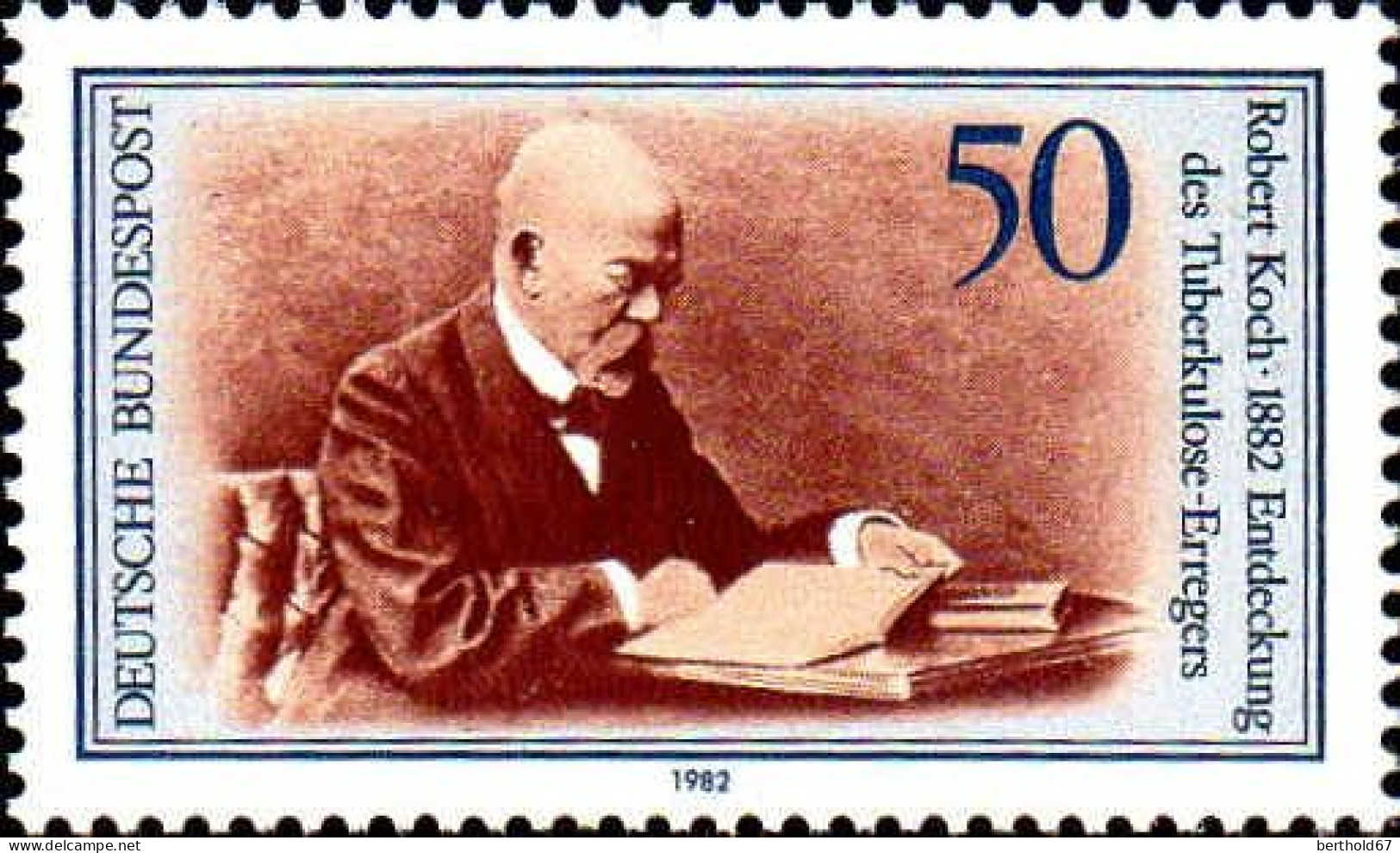 RFA Poste N** Yv: 954 Mi:1122 Robert Koch Prix Nobel (Thème) - Nobel Prize Laureates