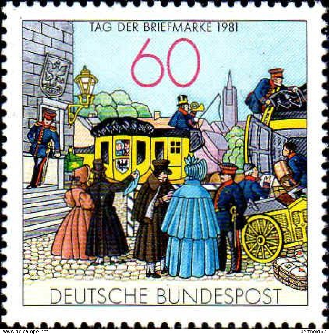 RFA Poste N** Yv: 944 Mi:1112 Tag Der Briefmarke Relais De Poste (Thème) - Dag Van De Postzegel