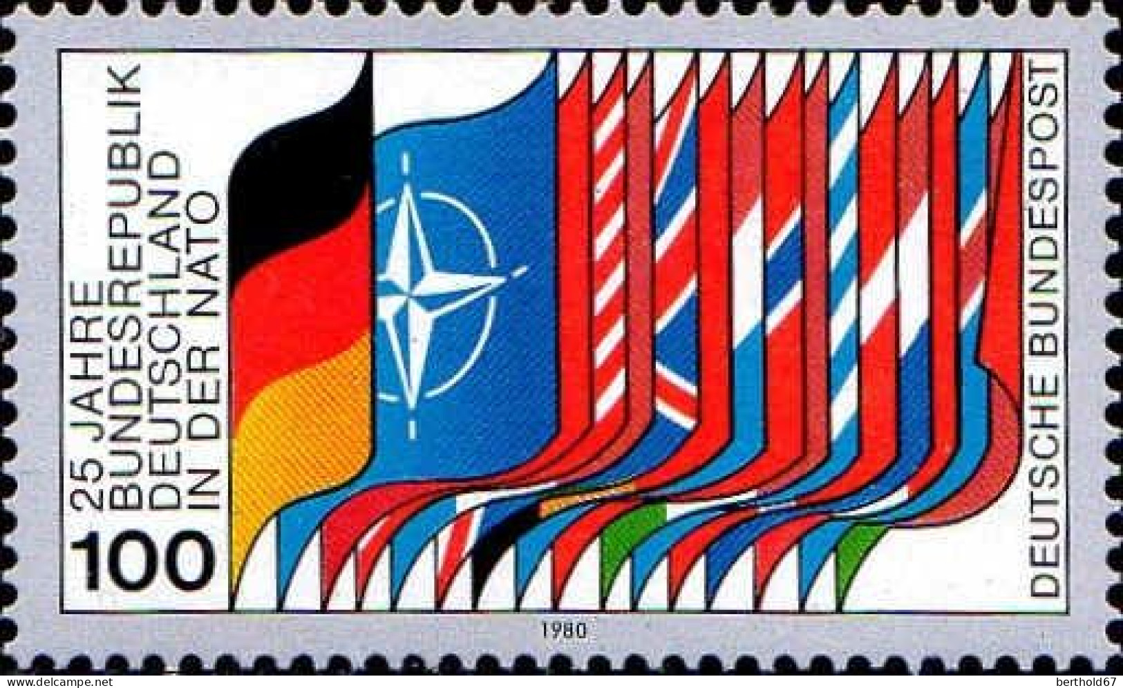 RFA Poste N** Yv: 882 Mi:1034 25.Jahre BRD In Der NATO (Thème) - Stamps