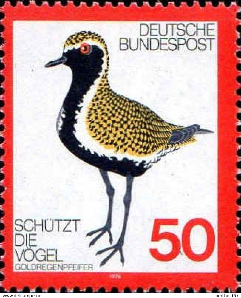 RFA Poste N** Yv: 750 Mi:901 Schützt Die Vögel Goldregenpfeiffer (Thème) - Autres & Non Classés