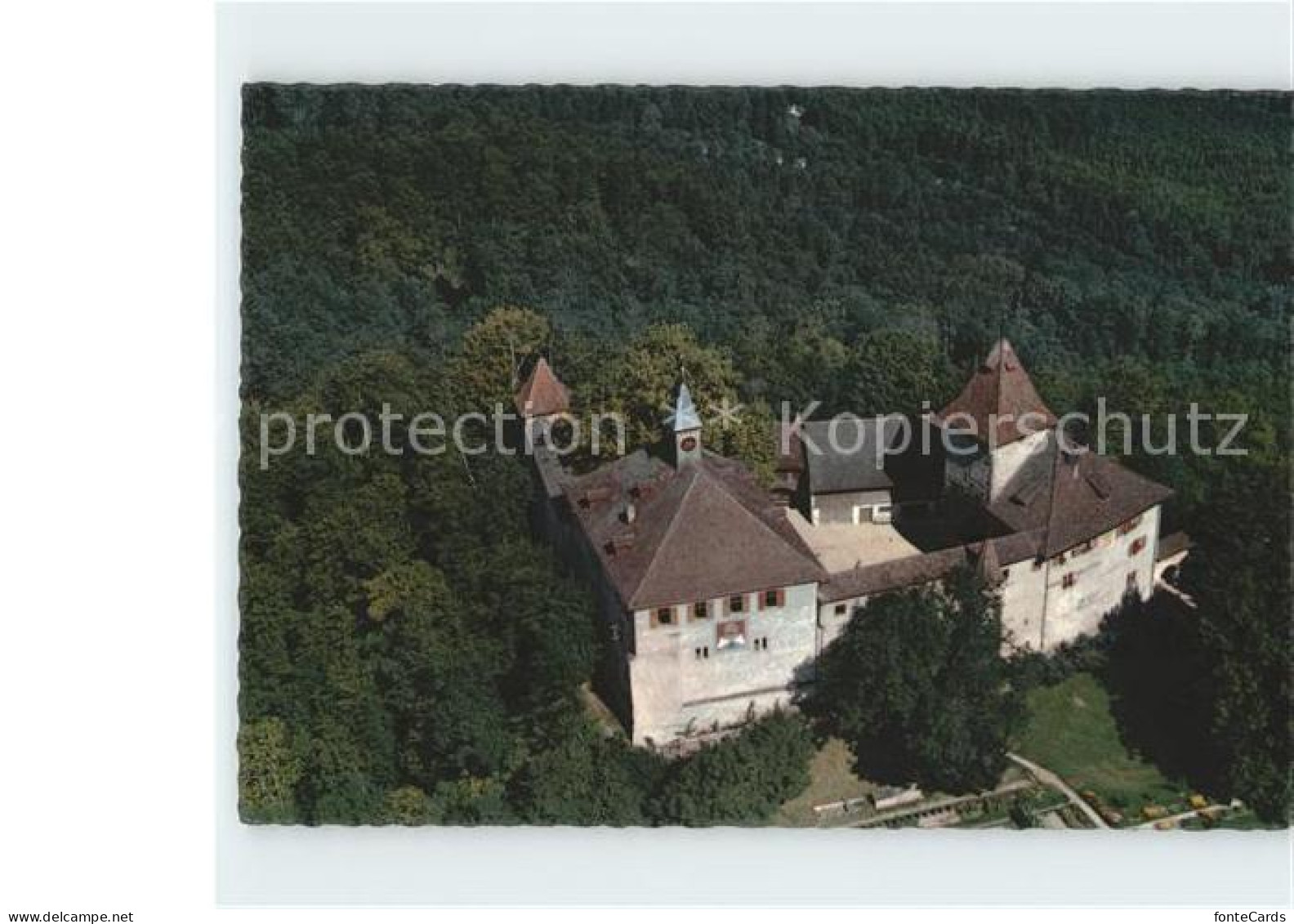 11908387 Kyburg Fliegeraufnahme Burg Kyburg - Otros & Sin Clasificación