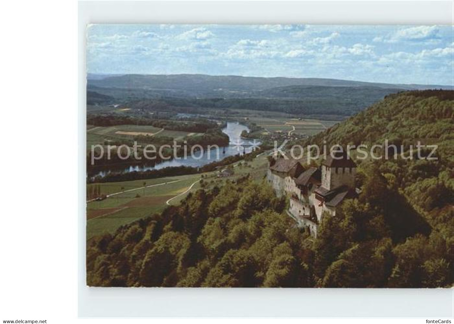 11908077 Stein Rhein Fliegeraufnahme Burg Hohenklingen Stein Am Rhein - Altri & Non Classificati