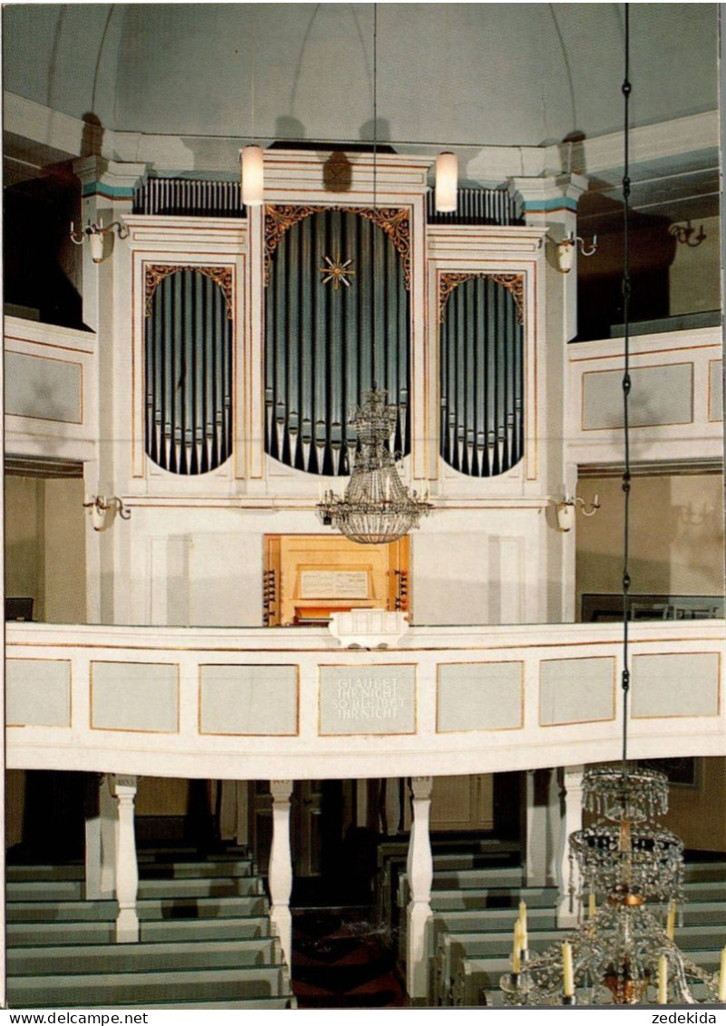 H2334 - Seiffen Bergkirche Poppe Orgel Organ Altar - Klappkarte A&R Adam - Kerken En Kathedralen