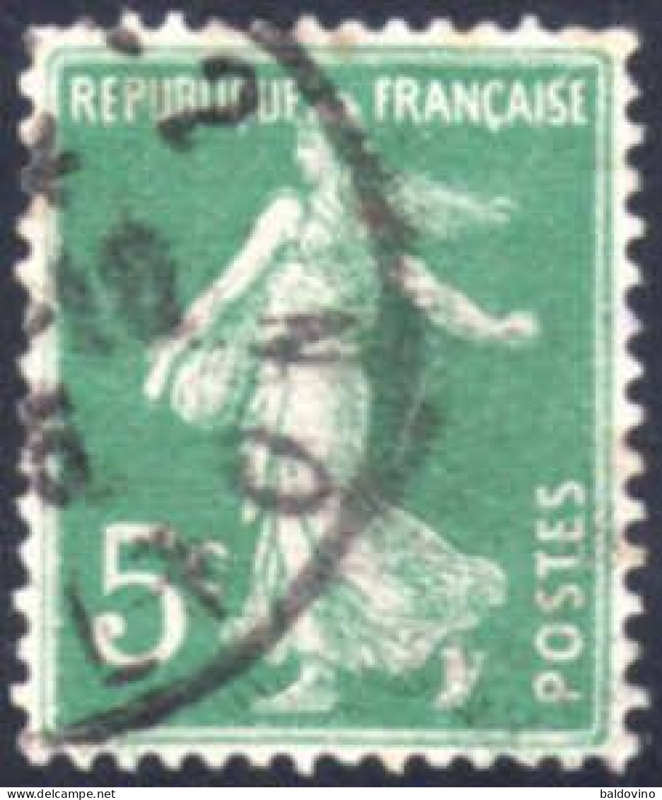 France N° 130-137-138-140-158-189-190 - 1906-38 Säerin, Untergrund Glatt