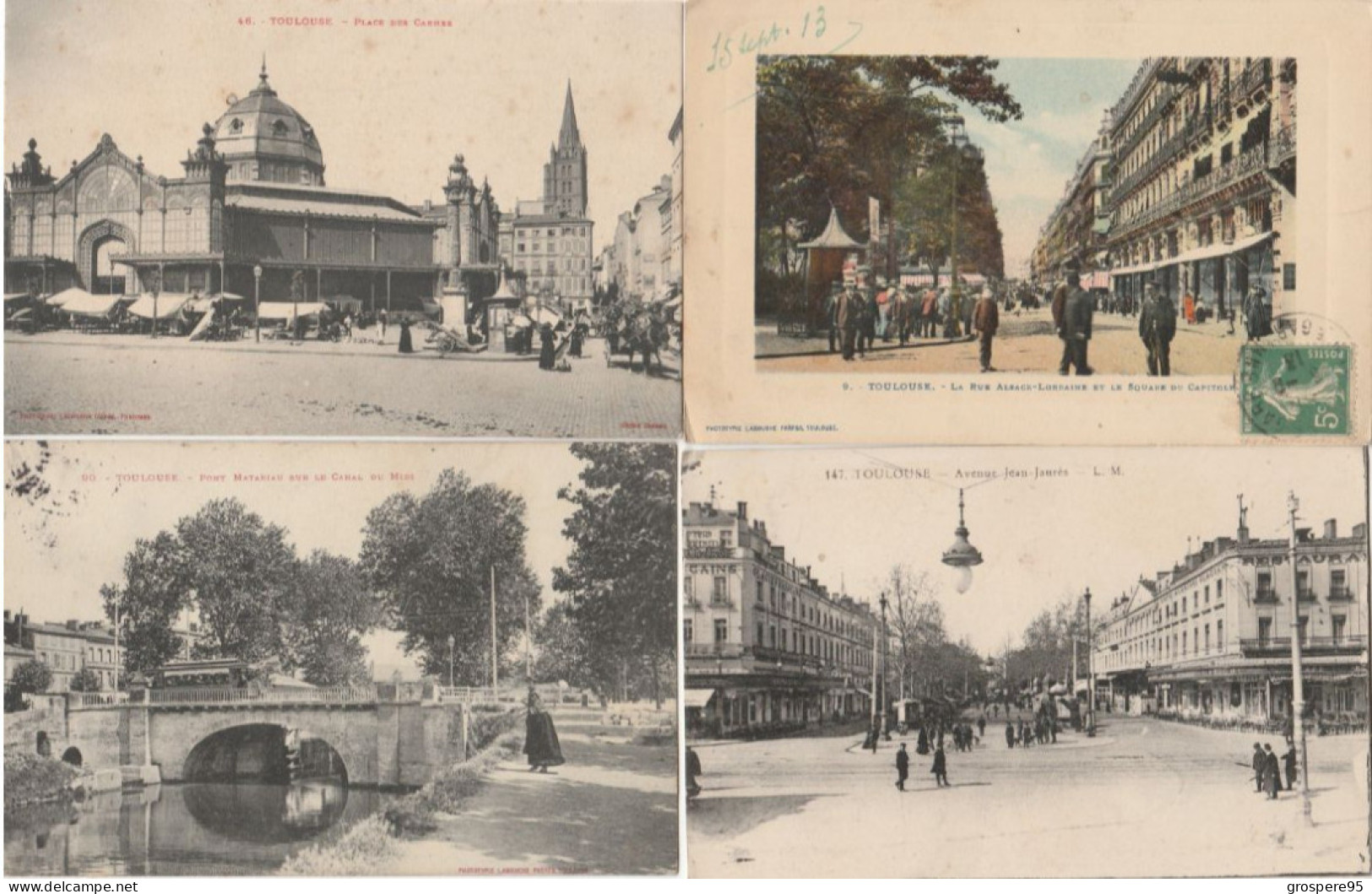 TOULOUSE LOT DE 19 CARTES ANCIENNES