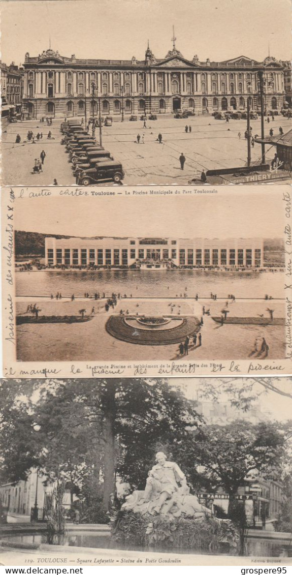 TOULOUSE LOT DE 19 CARTES ANCIENNES