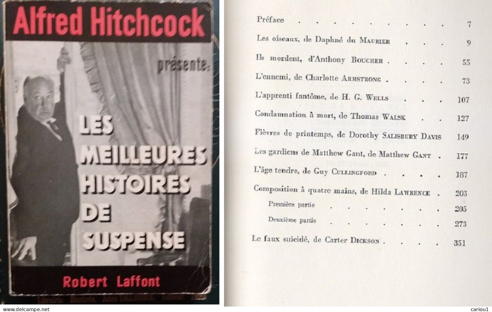 C1 Alfred HITCHCOCK Presente MEILLEURES HISTOIRES DE SUSPENSE EO 1962 Laffont - Autres & Non Classés