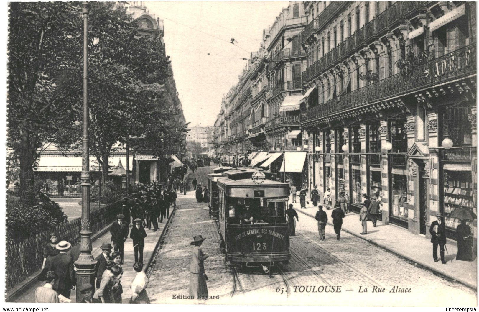 CPA Carte Postale  France Toulouse Rue D'Alsace   Tram 1914VM807771 - Toulouse