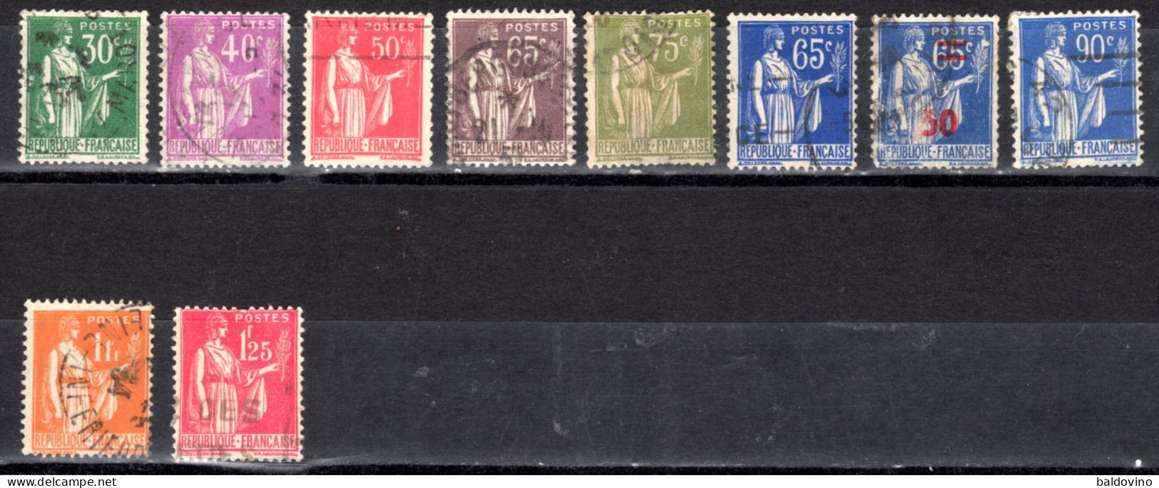 Francia Paz 10 Pcs. - 1932-39 Frieden