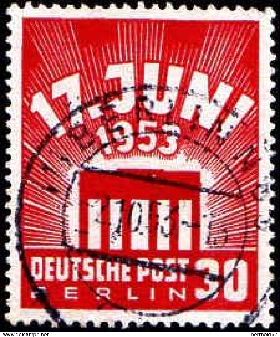 Berlin Poste Obl Yv: 97 Mi:111 17.Juni 1953 Porte De Brandenburg (TB Cachet Rond) - Oblitérés