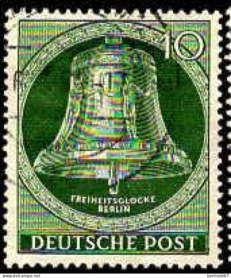 Berlin Poste Obl Yv: 88 Mi:102 Freiheitsglocke Berlin Marteau Au Milieu (cachet Rond) - Oblitérés