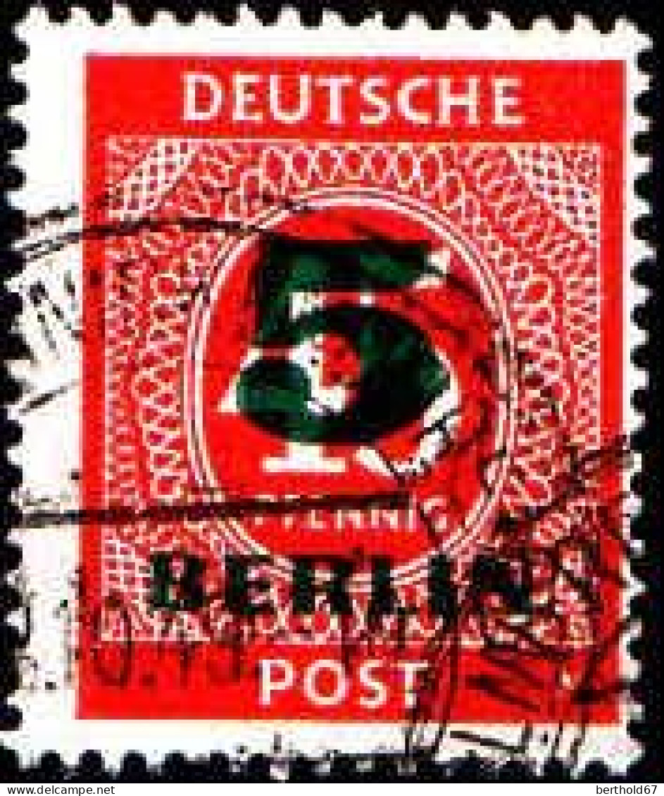 Berlin Poste Obl Yv: 47 Mi:64 Chiffre (Beau Cachet Rond) - Gebraucht