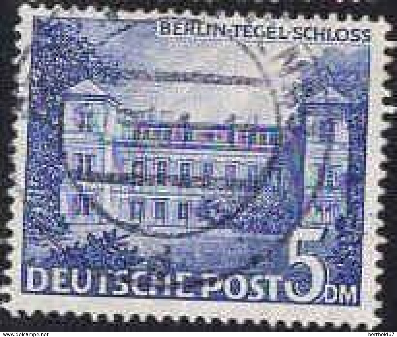 Berlin Poste Obl Yv: 46 Mi:60 Berlin-Tegel-Schloß (Beau Cachet Rond) - Gebraucht