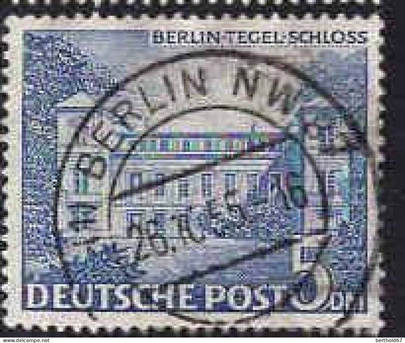 Berlin Poste Obl Yv: 46 Mi:60 Berlin-Tegel-Schloß (TB Cachet à Date) 28-7-55 - Oblitérés