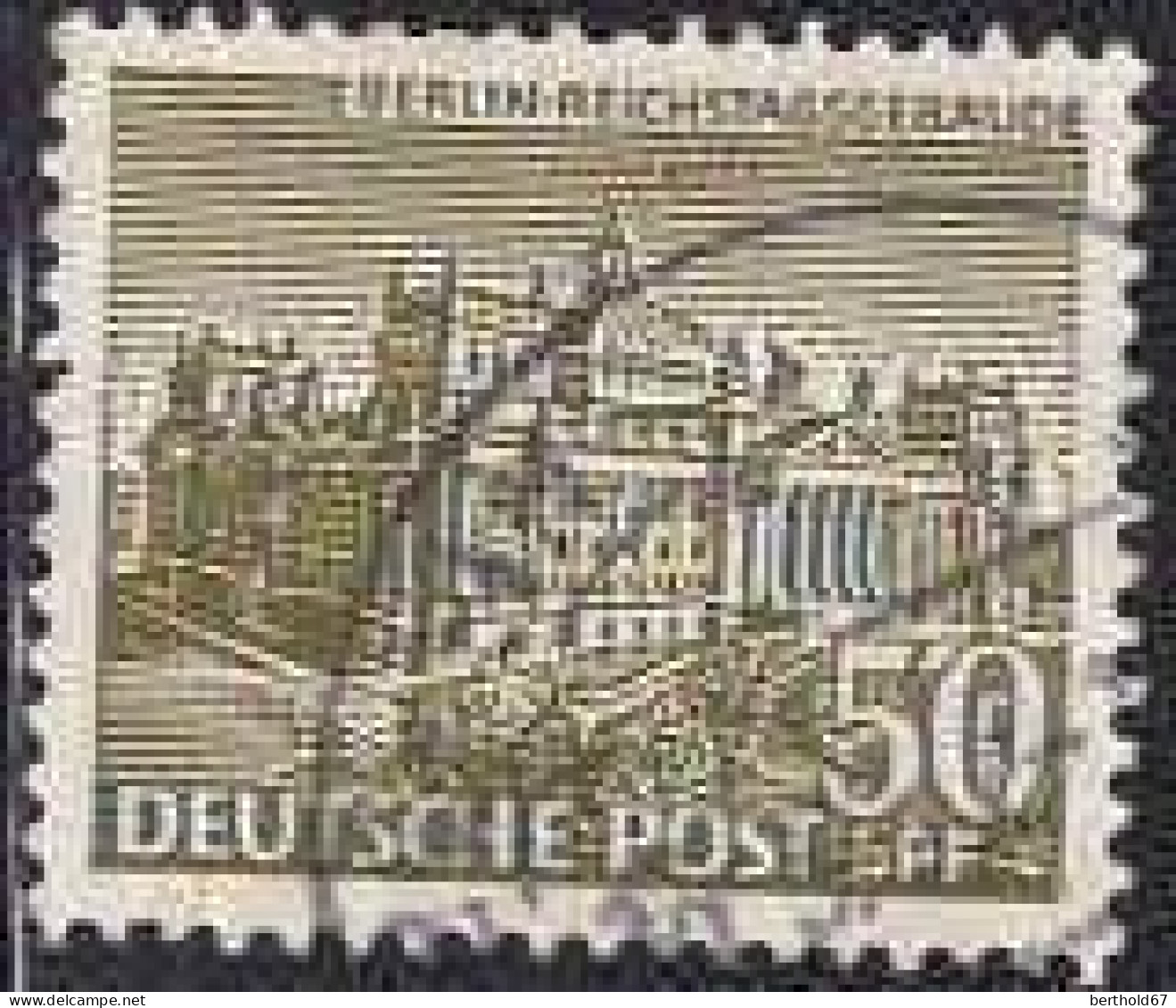 Berlin Poste Obl Yv: 39 Mi:53 Berlin-Reichstagsgebäude (Beau Cachet Rond) - Oblitérés